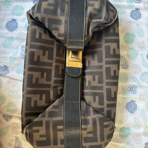 Fendi Vanity Bag Zucca Khaki Canvas